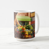 "Tijdloze schatten: ontdek onze online klokkol Koffiemok (Voorkant rechts)