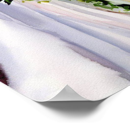 Tijdloze schoonheid, bruids cascading boeket 1, poster (Hoek)