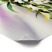 Tijdloze schoonheid, bruids cascading boeket 2, poster (Hoek)