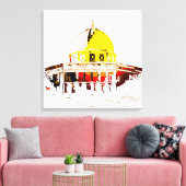 Tijdloze schoonheid: de koepel van de rotsreis canvas afdruk (Insitu (Woonkamer))