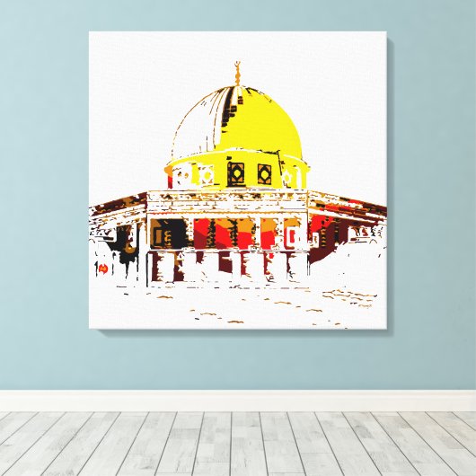 Tijdloze schoonheid: de koepel van de rotsreis canvas afdruk (Insitu (Houten vloer))