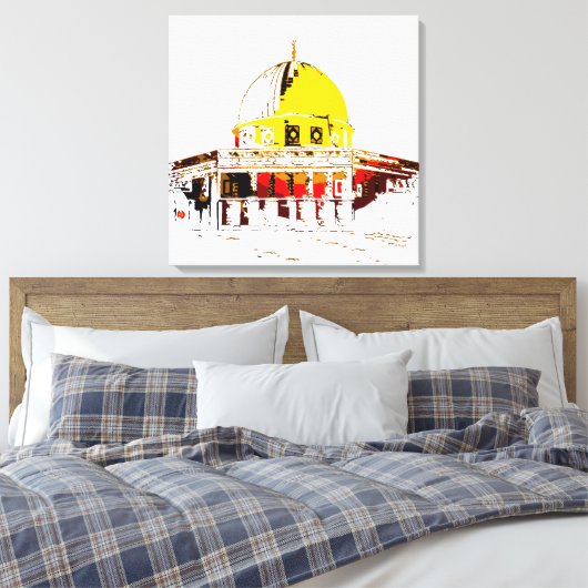 Tijdloze schoonheid: de koepel van de rotsreis canvas afdruk (Insitu (Slaapkamer))