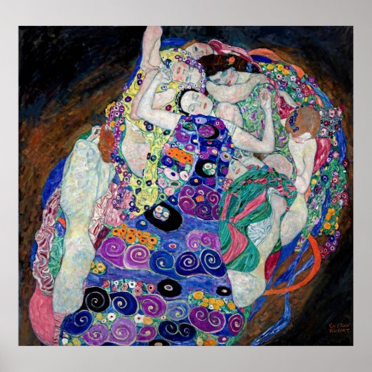 Tijdloze schoonheid: Gustav Klimts 'De Maagd' Poster (Voorkant)