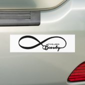 Tijdloze schoonheid oneindig bumpersticker (Op auto)