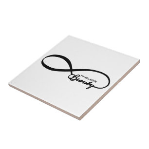 Tijdloze schoonheid oneindig tegeltje