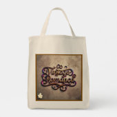 "Tijdloze schoonheid ontvouwt zich" Tote Bag (Achterkant)