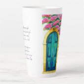 Tijdloze schoonheid Oude deuropening Moederdag ged Latte Mok (Voorkant)