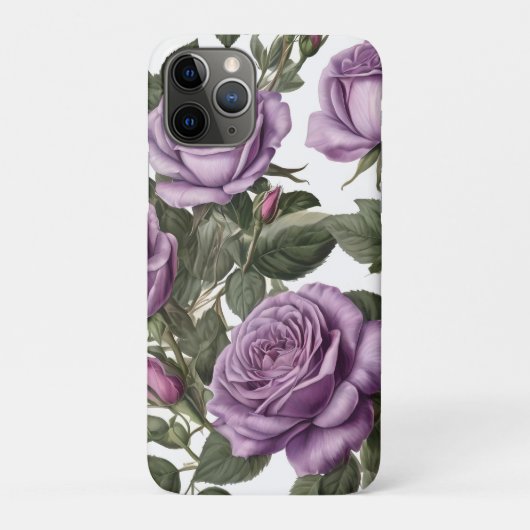 "Tijdloze Schoonheid: Paarse Provinciale Oude Roze Case-Mate iPhone Case (Achterkant)