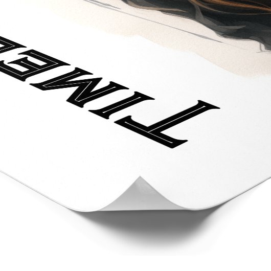 Tijdloze schoonheid steampunk jonge vrouw poster (Hoek)