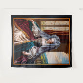 Tijdloze schoonheid van een majestueuze dame met e wandkleed (Voorkant (horizontaal))