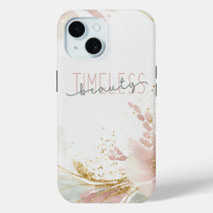 Tijdloze schoonheid – Zalara Luxe Tan & Gold Marbl iPhone 15 Case