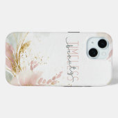 Tijdloze schoonheid – Zalara Luxe Tan & Gold Marbl Case-Mate iPhone Case (Achterkant (horizontaal))