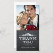 Tijdloze Sentiment Dank u kaarten - schoolbord (Voorkant / Achterkant)