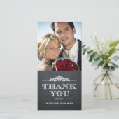 Tijdloze Sentiment Dank u kaarten - schoolbord (Staand voorkant)