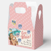 Tijdloze stijl paraplu bruidsauna favorietendoos bedankdoosjes (Geopend)