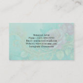 Tijdloze  stijl Roos Visitekaartjes (Achterkant)