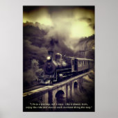 Tijdloze stoom: de majesteit van klassieke treinen poster (Voorkant)