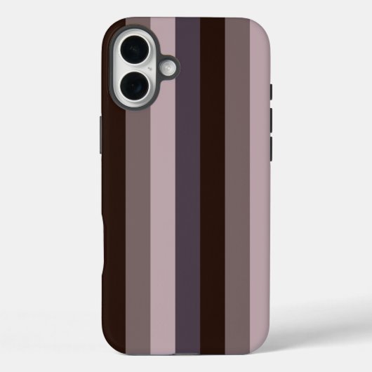 Tijdloze strepen Aubergine kleur Case-Mate iPhone Case (Achterkant)