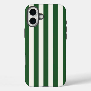 Tijdloze Strepen Groen iPhone 16 Plus Hoesje