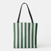 Tijdloze Strepen Groen Tote Bag (Achterkant)