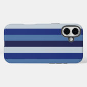 Tijdloze Strepen Navyblauw Case-Mate iPhone Case (Achterkant (horizontaal))