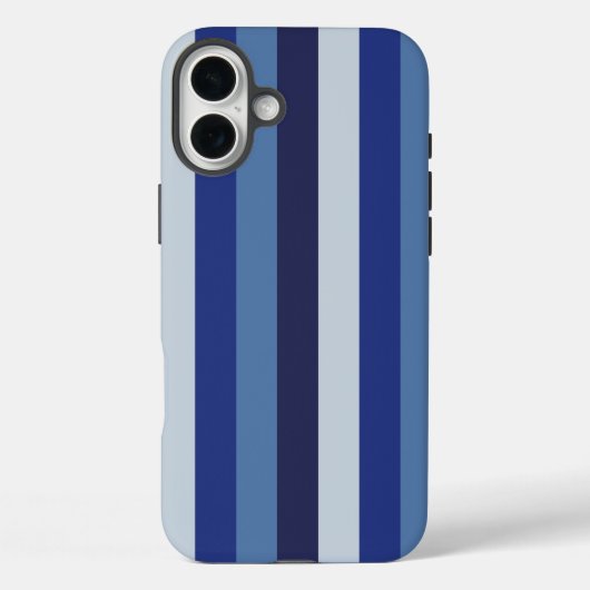 Tijdloze Strepen Navyblauw Case-Mate iPhone Case (Achterkant)