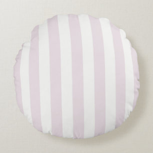 Tijdloze Strepen Pastel Roze Rond Kussen