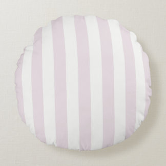 Tijdloze Strepen Pastel Roze Rond Kussen