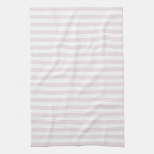 Tijdloze Strepen Pastel Roze Theedoek