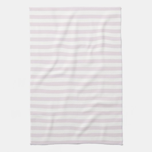 Tijdloze Strepen Pastel Roze Theedoek (Verticaal)