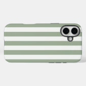 Tijdloze strepen Sage Green Case-Mate iPhone Case (Achterkant (horizontaal))