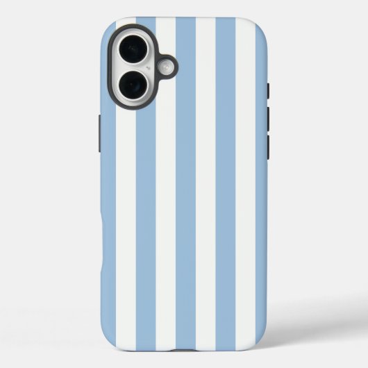 Tijdloze strepen zacht blauw Case-Mate iPhone case (Achterkant)