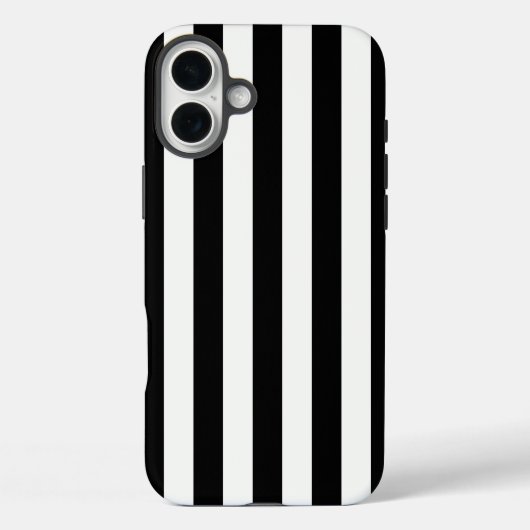 Tijdloze strepen zwart en wit Case-Mate iPhone case (Achterkant)