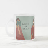 Tijdloze Tamil Elegance Matglas Koffiemok (Links)