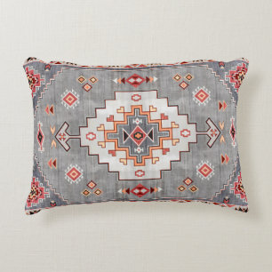 Tijdloze Threads: Erfgoed Boho Marokkaanse geometr Accent Kussen