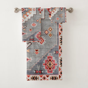 Tijdloze Threads: Erfgoed Boho Marokkaanse geometr Bad Handdoek