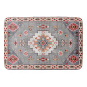 Tijdloze Threads: Erfgoed Boho Marokkaanse geometr Badmat (Voorkant)