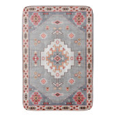 Tijdloze Threads: Erfgoed Boho Marokkaanse geometr Badmat (Voorkant Verticaal)