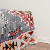 Tijdloze Threads: Erfgoed Boho Marokkaanse geometr Tafelkleed (Voorbeeld)