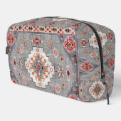Tijdloze Threads: Erfgoed Boho Marokkaanse geometr Toilettasje (Rechterhoek)
