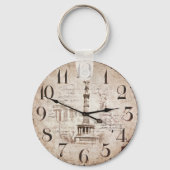  tijdloze tijdklok sleutelhanger (Voorkant)