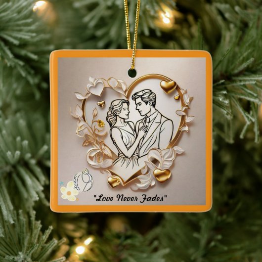 "Tijdloze toewijding" Keramisch Ornament (Boom)