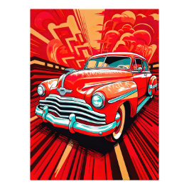 Tijdloze Treasures Vintage auto Foto Afdruk