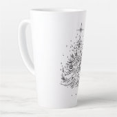 Tijdloze Tree Large Latte Mok | Vakantie Drinkware (Linkerhoek)