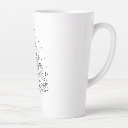 Tijdloze Tree Large Latte Mok | Vakantie Drinkware (Rechts)