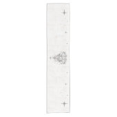 Tijdloze Tree Linen Look Table Runner | TCK&Co. Korte Tafelloper (Voorkant)