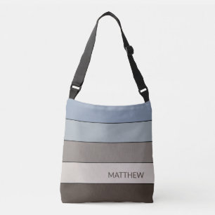 Tijdloze Trendy Kleurrijke Strepen Kunst Patroon Crossbody Tas