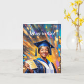 Tijdloze triomf - Uw Afstuderen vieren Kaart (Gele Bloem)