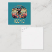 Tijdloze Tropical Cat Attitude Flat Note Notitiekaartje (Voorkant / Achterkant)