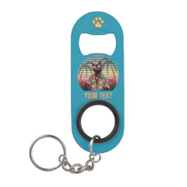 Tijdloze Tropische Kattenattitude Mini Flessenopener